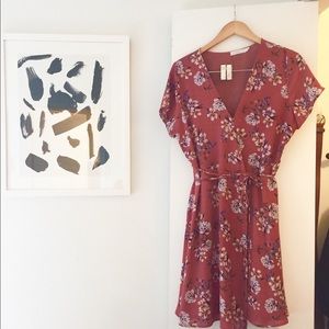 Lush Flower Wrap Dress